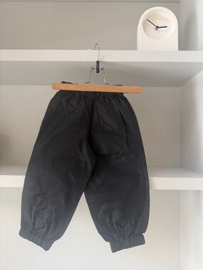 MEC Kids Rain Splash Pants Black Elastic-Waist